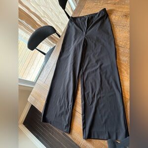 Christian Siriano Black Wide-Leg Trousers